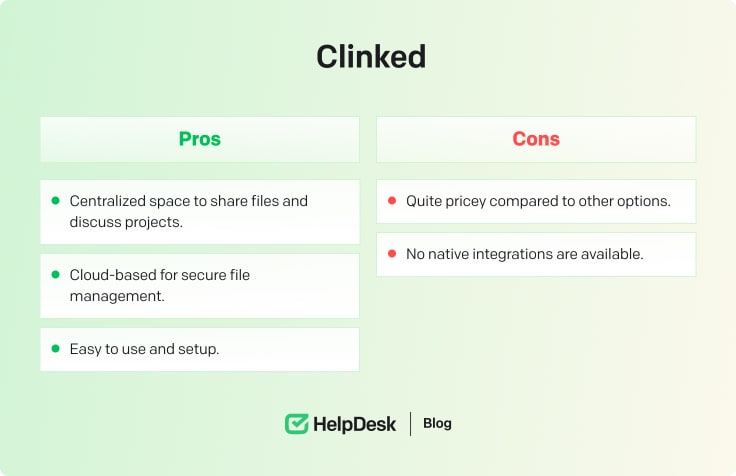 Clinked pros and cons