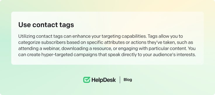 Contact tags