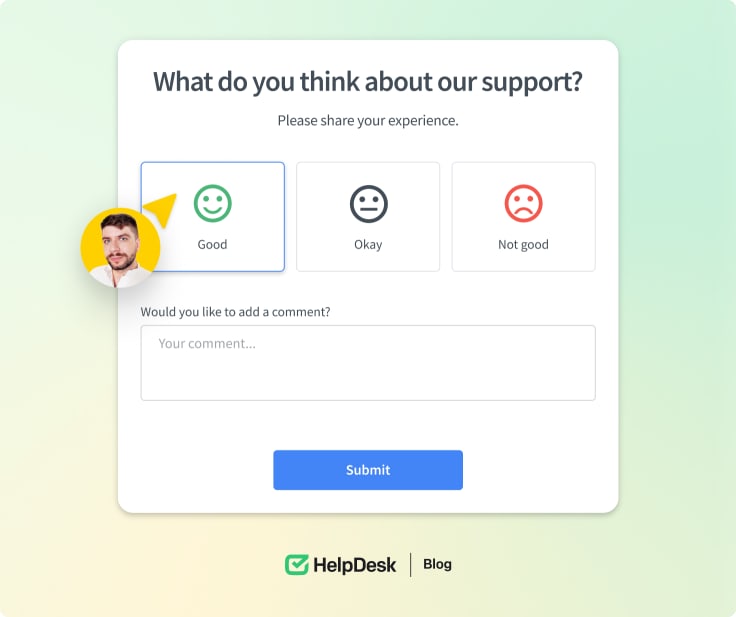 Customer survey example
