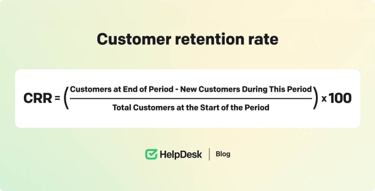 Customer retention rate