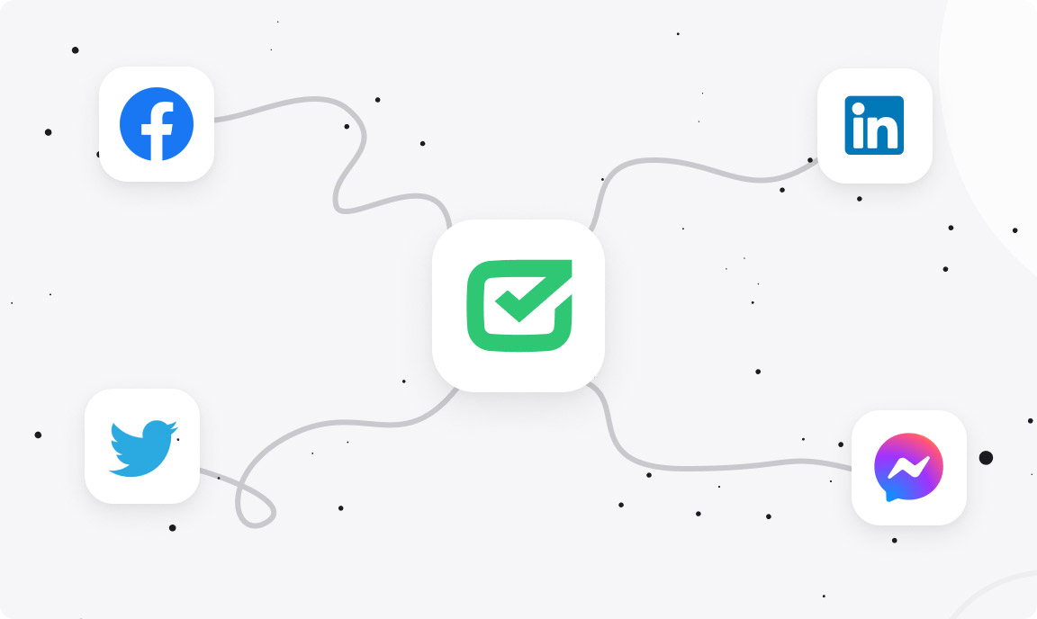 Integrating social media channels with HelpDesk app