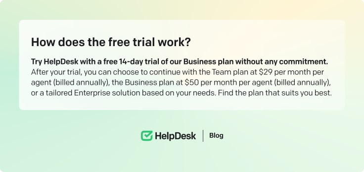  HelpDesk trial 