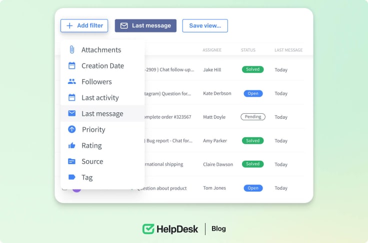 HelpDesk tickets.