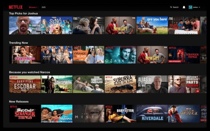 Netflix's recommendation engine.