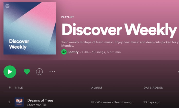 Spotify's Discover Weekly and Release Radar.
