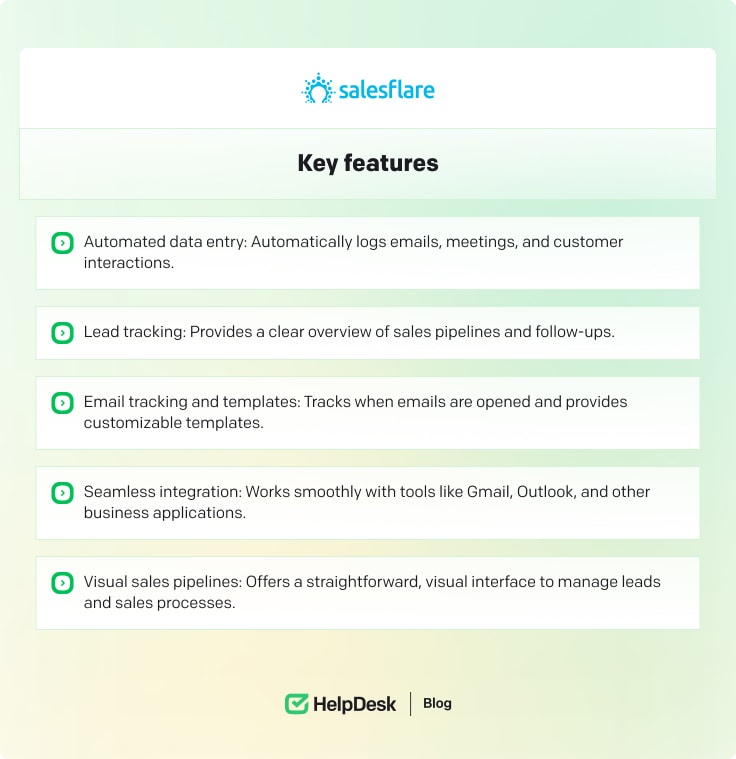 Salesflare key featues