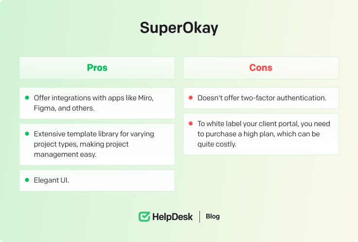 SuperOkay pros and cons