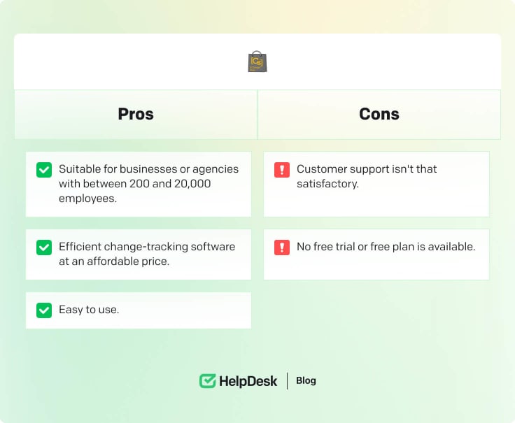 The Change Shop's pros and cons
