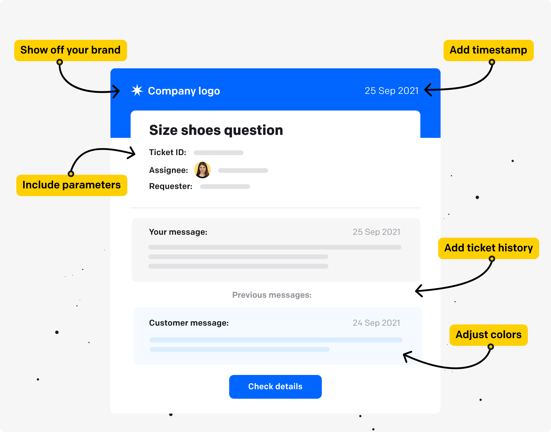 Customizing reply address in HelpDesk app
