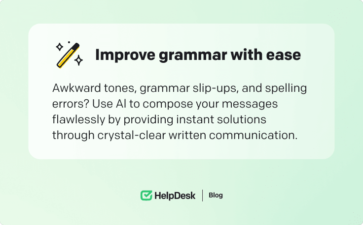 HelpDesk AI features