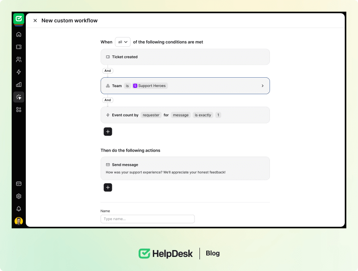HelpDesk dashboard 