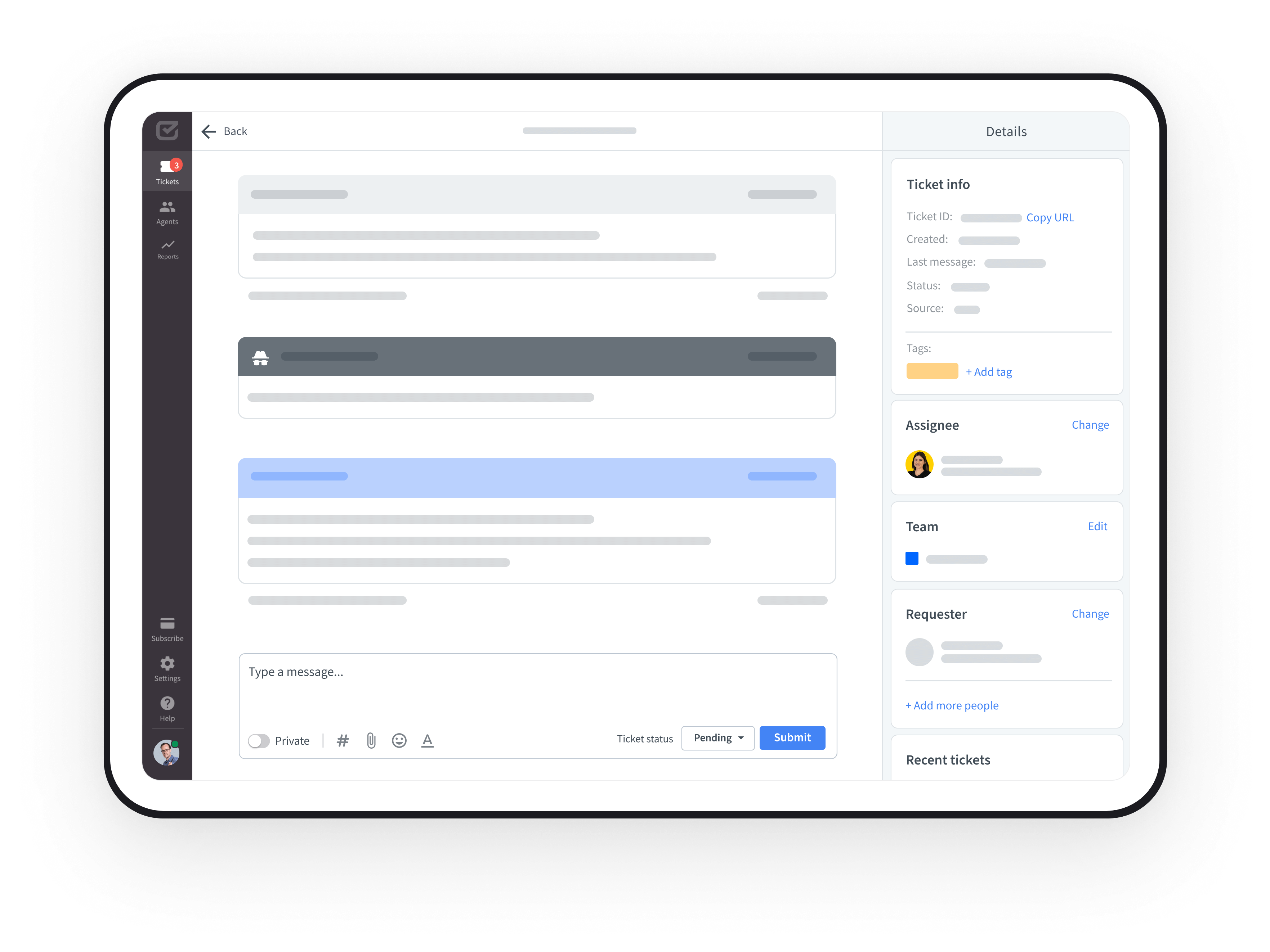 HelpDesk dahboard with GitHub tasks