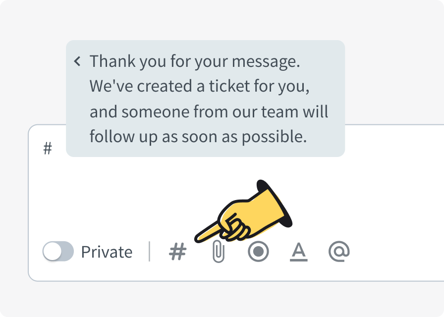 Canned responses in HelpDesk