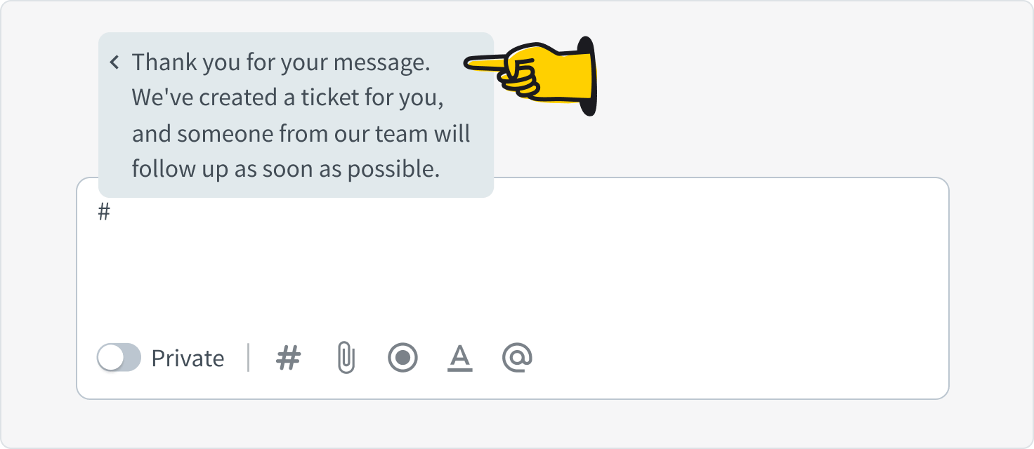 Canned responses in HelpDesk