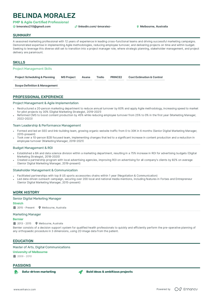  Functional resume template 